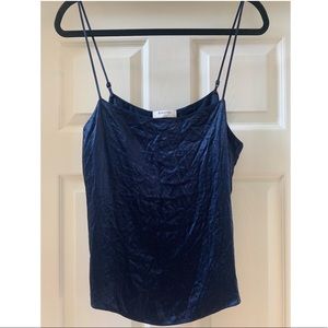 Babaton navy blue camisole, size medium.